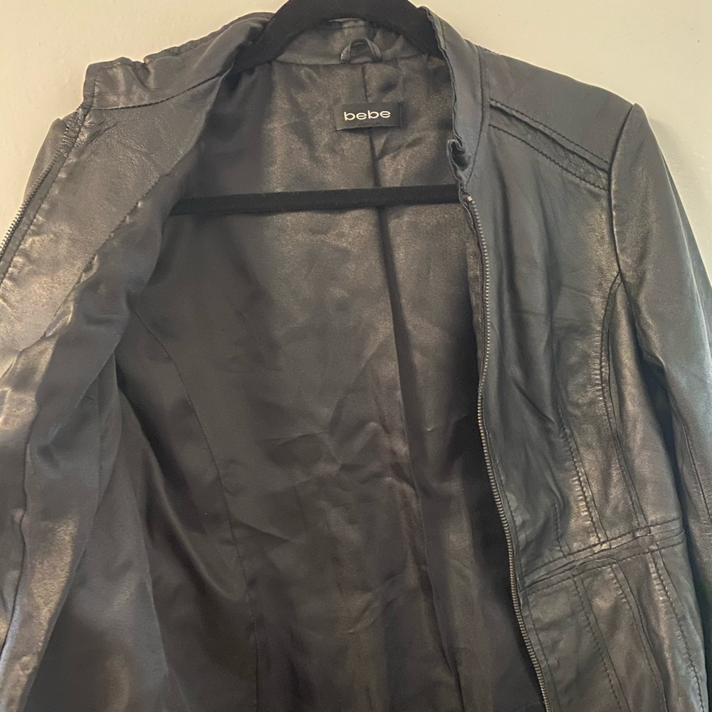 Soft leather zip up jacket - Picture 2 of 12